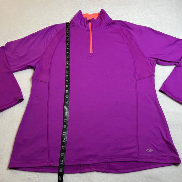 c9 by Champion Mock Neck Quarter Zip Pullover Jacket Size X-Large Workout Gym - Picture 8 of 8